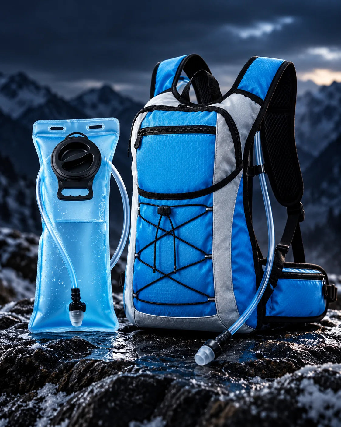 Hydration backpack with water reservoir